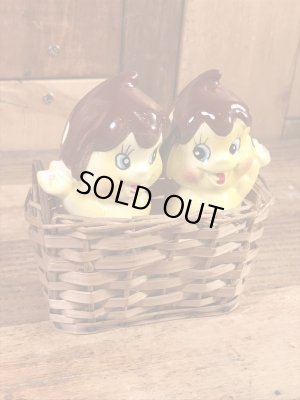 ティー&エフ　ビンテージ　ソルトアンドペッパー　アドバタイジングキャラクター　企業物　60年代