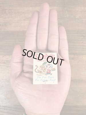 サンボタイガー　ヴィンテージ　マッチブック　アドバタイジングキャラクター　企業物　50~60’s