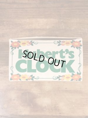 ヒューバートザライオン　ビンテージ　アラームクロック　企業キャラクター　アドバタイジング　70年代