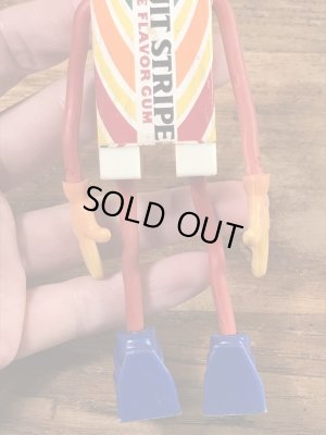 Mr. Fruit Stripe　ヴィンテージ　Funny Bend　企業キャラクター　ベンダブルフィギュア　60’s