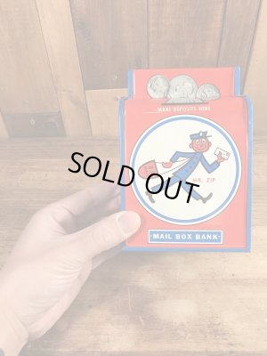 Mr. Zip ヴィンテージ 貯金箱 企業キャラクター ノベルティ 60’s