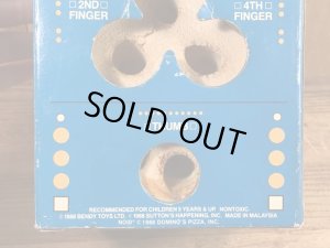 ドミノピザ　ビンテージ　フィンガーパペット　アドバタイジングキャラクター　企業物　80年代