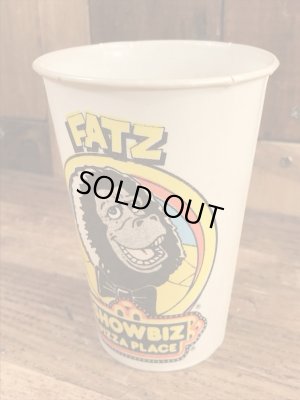 Show Biz Pizza　ヴィンテージ　紙コップ　企業キャラクター　Fatz　70’s