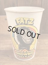 Show Biz Pizza “Fatz” Paper Cup　ショービズピザ　ビンテージ　ペーパーカップ　70年代