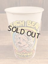 Show Biz Pizza “Beach Bear” Paper Cup　ショービズピザ　ビンテージ　ペーパーカップ　70年代