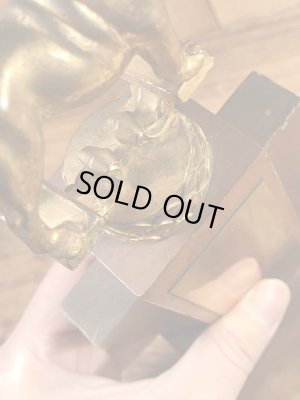 ブルドッグ　ヴィンテージ　トロフィー　ブラス　50’s