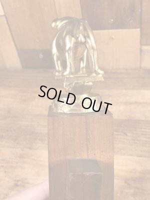 ブルドッグ　ビンテージ　トロフィー　真鍮　50年代