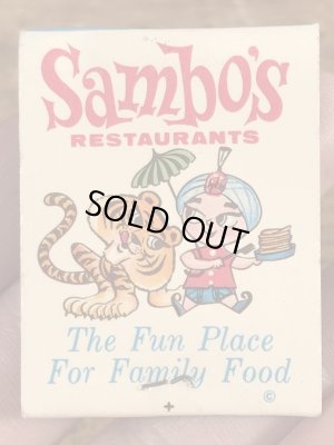 サンボレストラン　ビンテージ　マッチブック　アドバタイジングキャラクター　企業物　50~60年代