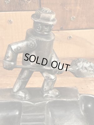 アイアンファイヤーマン　ビンテージ　アシュトレイ　アドバタイジングキャラクター　企業物　40年代