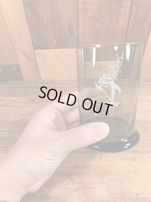 チャーリーザツナ　ヴィンテージ　ガラスコップ　企業キャラクター　ノベルティ　70’s