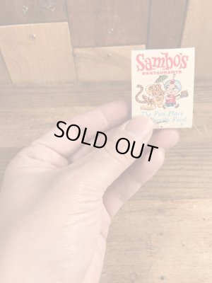 Sambo's　ヴィンテージ　マッチブック　企業キャラクター　サンボタイガー　50~60’s