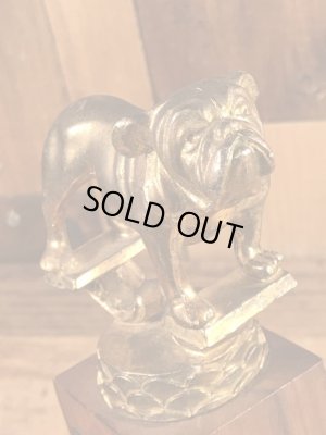 ブルドッグ　ビンテージ　トロフィー　真鍮　50年代