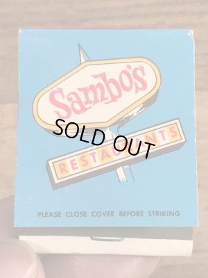 サンボレストラン　ビンテージ　マッチブック　アドバタイジングキャラクター　企業物　50~60年代