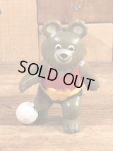 Image Factory Sports Misha Bear “Football” PVC Figure　こぐまのミーシャ　ビンテージ　PVCフィギュア　オリンピック　70年代