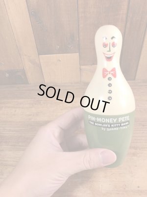Pin-Money Pete　ヴィンテージ　貯金箱　企業キャラクター　ボーリング　70’s