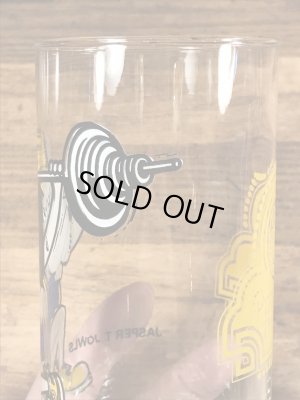 チャッキーチーズ　ビンテージ　グラス　アドバタイジングキャラクター　企業物　80年代