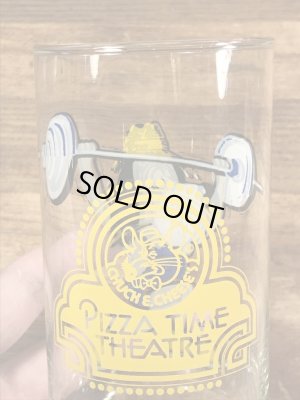 チャッキーチーズ　ビンテージ　グラス　アドバタイジングキャラクター　企業物　80年代