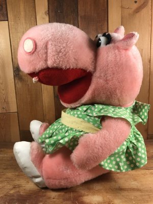 Crest Toothpaste Zoo Animal ヴィンテージ プラッシュドール 企業キャラクター ヒポ 70’s