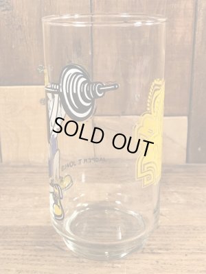 Chuck E Cheese's　ヴィンテージ　ガラスコップ　企業キャラクター　Jasper T. Jowls　80’s