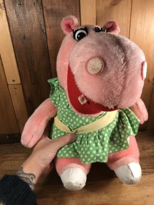 Crest Toothpaste Zoo Animal ヴィンテージ プラッシュドール 企業キャラクター ヒポ 70’s