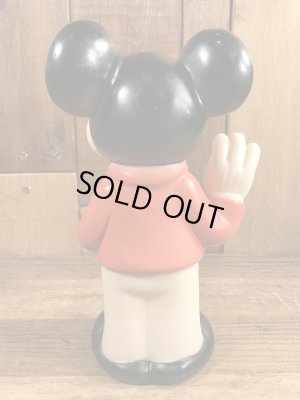 ミッキーマウス　ヴィンテージ　スクイーズフィギュア　ソフビ　70’s