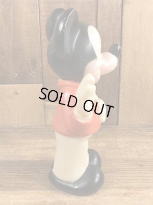 ミッキーマウス　ビンテージ　スクイーズトイ　ディズニー　70年代