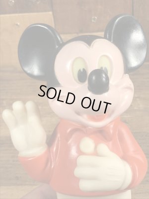ミッキーマウス　ビンテージ　スクイーズトイ　ディズニー　70年代