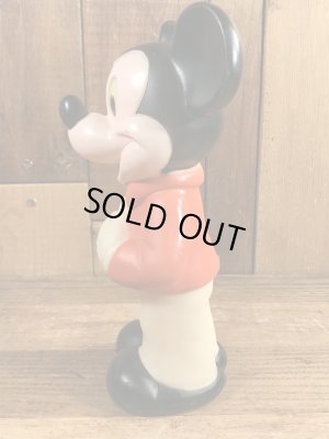 ミッキーマウス　ヴィンテージ　スクイーズフィギュア　ソフビ　70’s