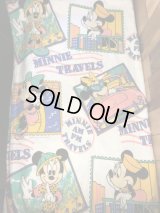 Walt Disney Minnie Mouse Travels Box Sheet　ミニーマウス　ビンテージ　ボックスシーツ　ウォルトディズニー　80~90年代