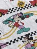 ミッキーマウス　ヴィンテージ　生地　フラットシーツ　ウォルトディズニー　80’s