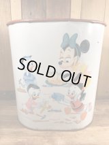 Walt Disney Minnie Mouse Trash Can　ミニーマウス　ビンテージ　トラッシュ缶　ウォルトディズニー　60~70年代