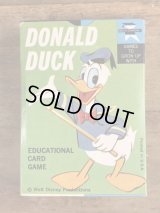 Walt Disney Donald Duck Educational Card Game　ドナルドダック　ビンテージ　カードゲーム　ディズニー　60年代