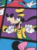 ミッキーマウス　ビンテージ　フラットシーツ　ディズニーキャラクター　90年代