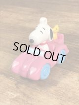 Peanuts Snoopy Sports Car PVC Figure　スヌーピー　ビンテージ　PVCフィギュア　ウッドストック　90年代