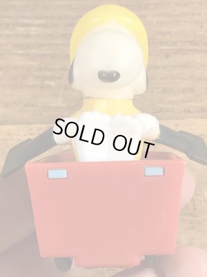 スヌーピー ビンテージ モーターライズドトイ ピーナッツ 70年代