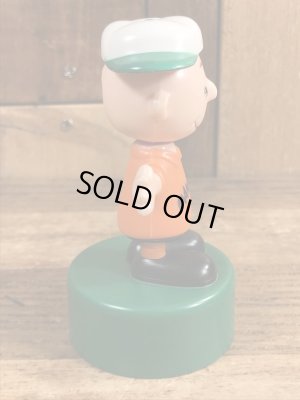 チャーリーブラウン ビンテージ プッシュパペット スヌーピー 70年代