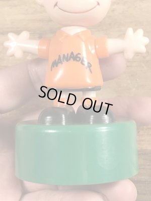 チャーリーブラウン ヴィンテージ プッシュパペットトイ スヌーピー 70’s