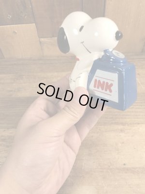 スヌーピー ヴィンテージ ペンスタンド 磁器 70’s