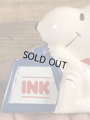 スヌーピー ビンテージ ペン立て 陶器 70年代