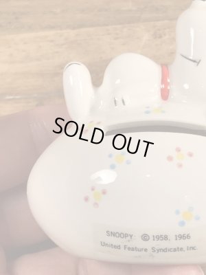 スヌーピー ヴィンテージ 貯金箱 イースター 70’s