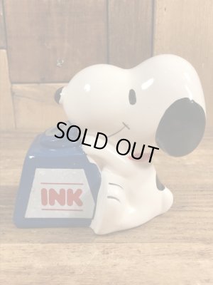 スヌーピー ヴィンテージ ペンスタンド 磁器 70’s