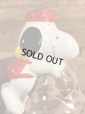 スヌーピー　ビンテージ　ペーパーウェイト　陶器　70年代