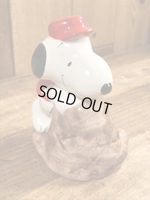 スヌーピー　ビンテージ　ペーパーウェイト　陶器　70年代