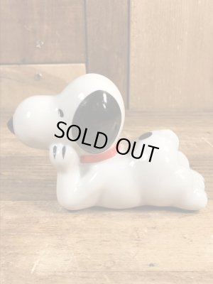 スヌーピー ビンテージ ペーパーウェイト 陶器 80年代