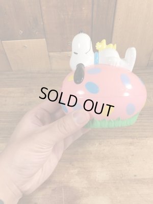 スヌーピー　ヴィンテージ　貯金箱　ウッドストック　90’s