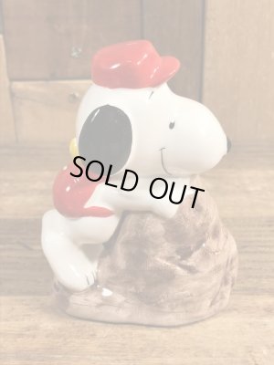 スヌーピー　ビンテージ　ペーパーウェイト　陶器　70年代