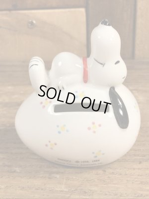 スヌーピー ヴィンテージ 貯金箱 イースター 70’s