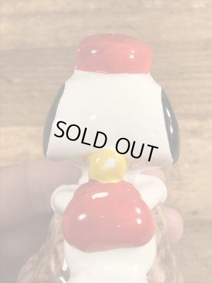 スヌーピー　ビンテージ　ペーパーウェイト　陶器　70年代