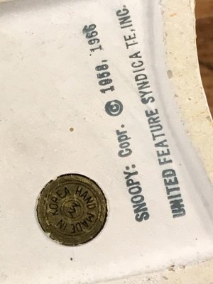スヌーピー ビンテージ コインバンク 陶器 70年代