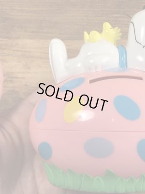 スヌーピー　ヴィンテージ　貯金箱　ウッドストック　90’s